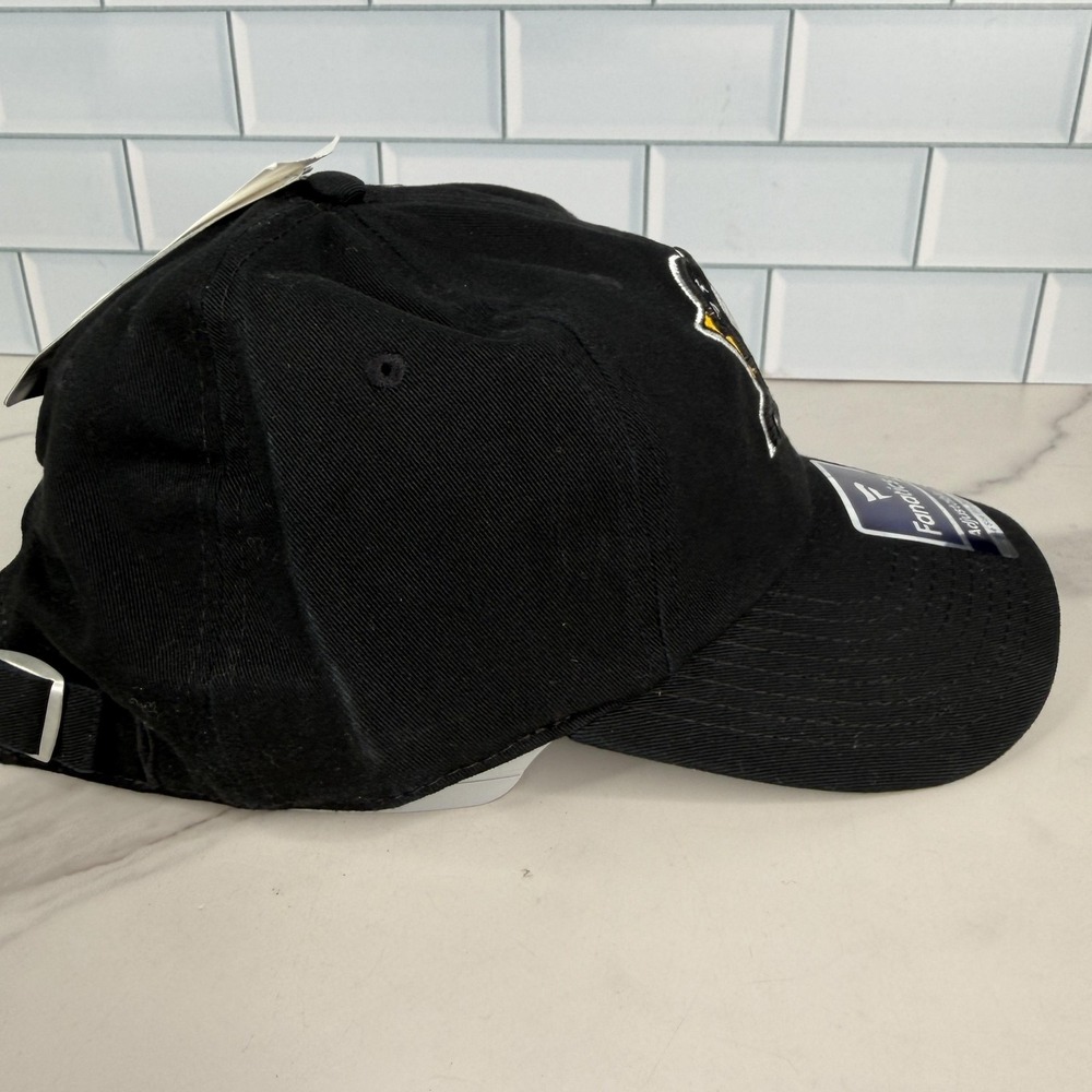 Pittsburgh Penguins Hat Cap Strap Back‎ Mens One Size Black NHL Hockey Fanatics - Picture 6 of 14